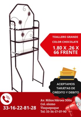 Toallero Grande Color Chocolate