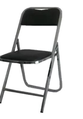 Silla plegadiza cromada