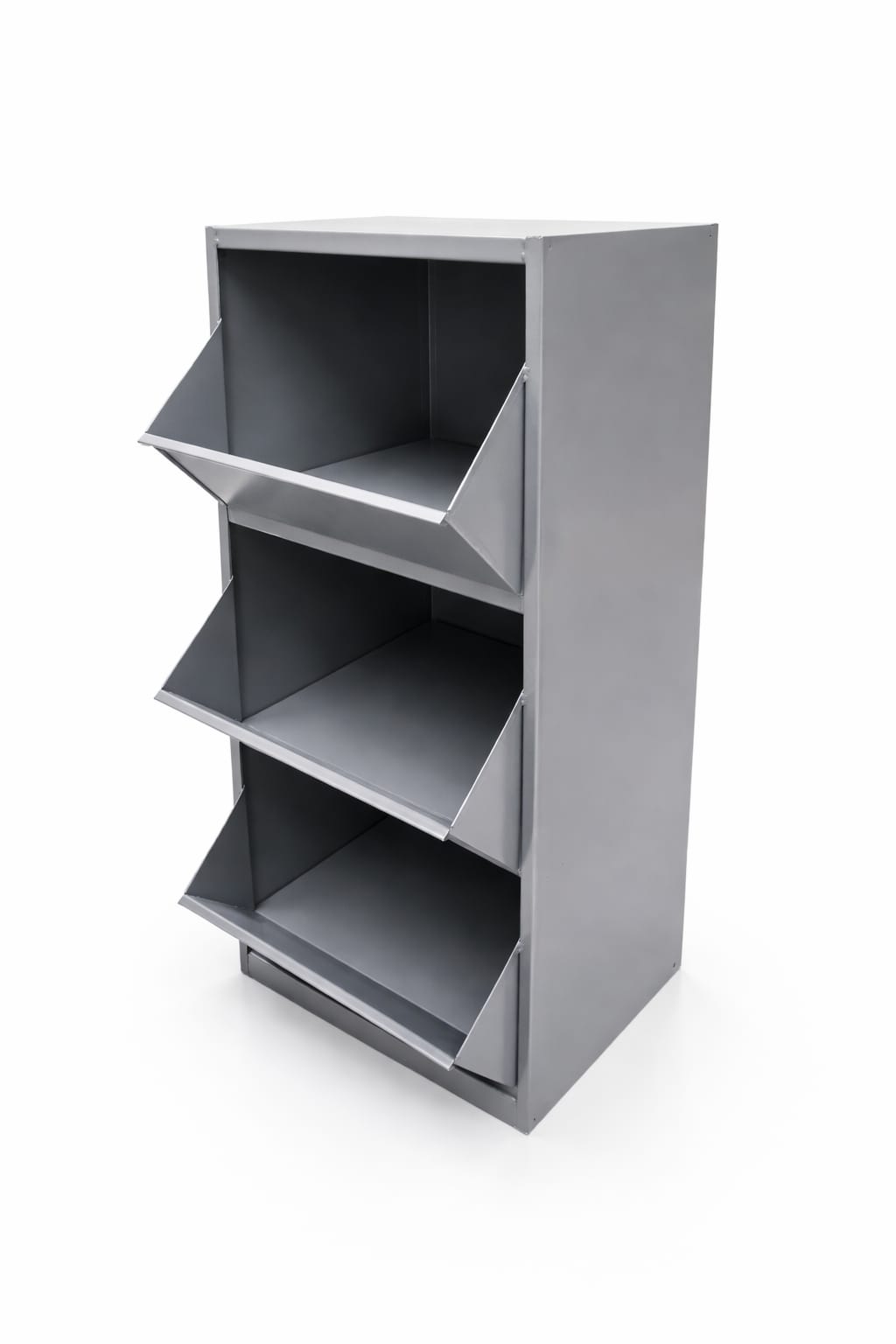 Cerealero Metalico de 3 Picos Color Gris Amartillado